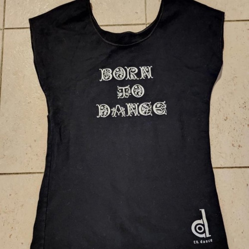 Born to Dance Sleeveless Black Medium Top American Apparel‎